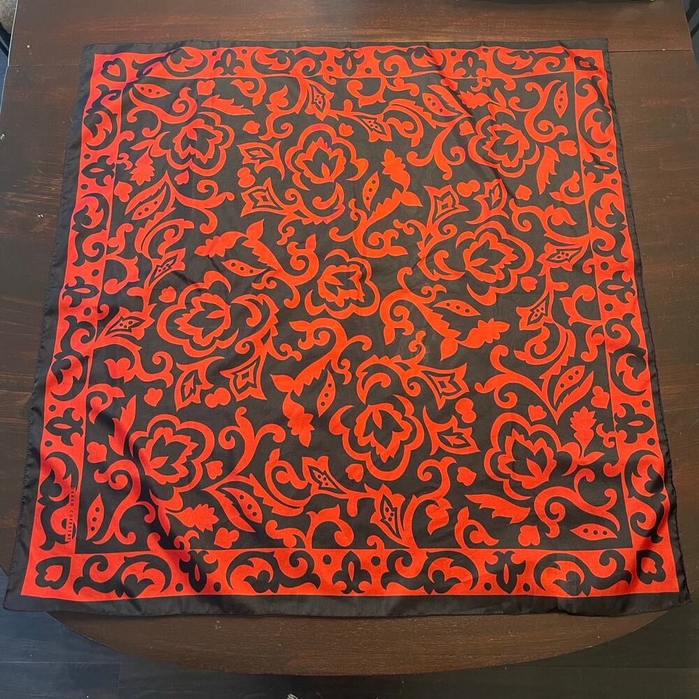 Women's Sarah Coventry Scarf Red Navy Blue